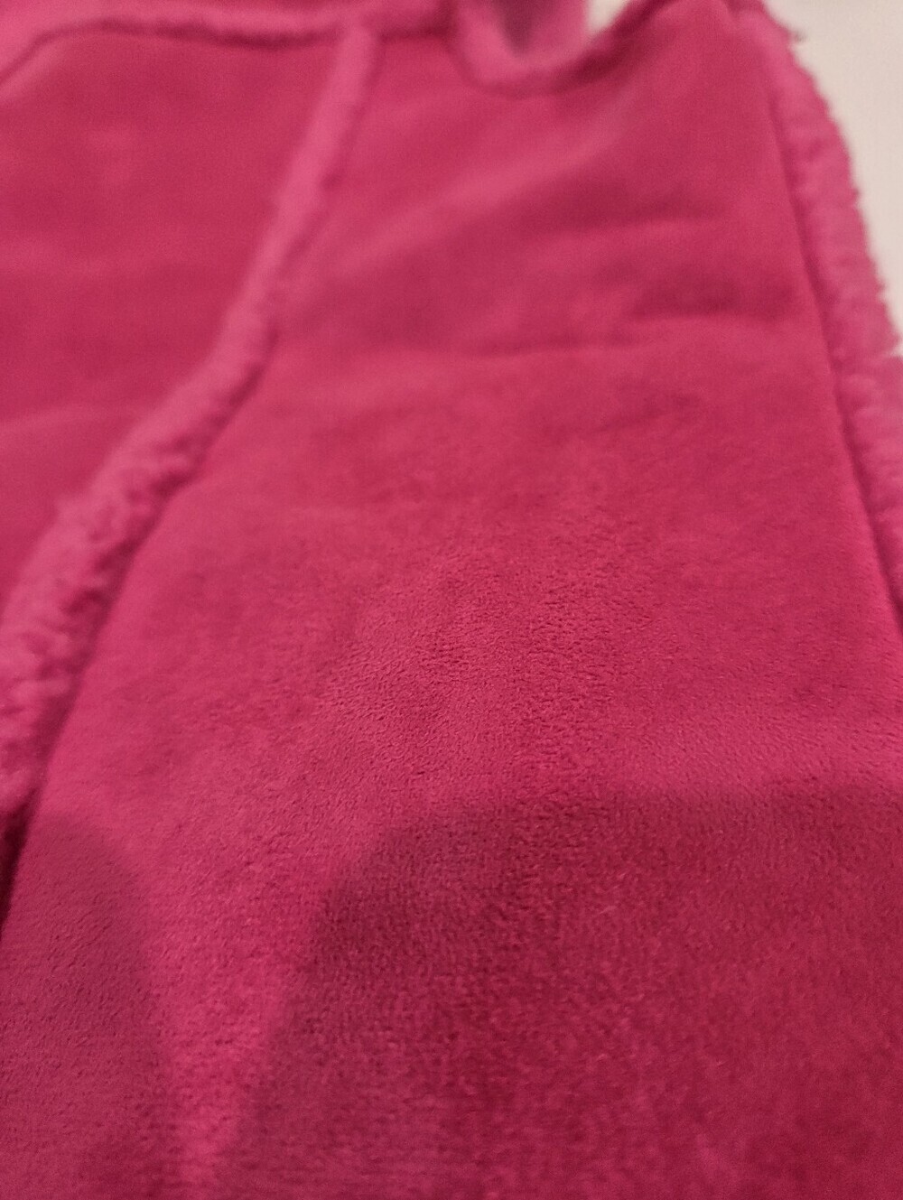 Liz Claiborne Hot Pink Faux Shearling Vest - Picture 10 of 12